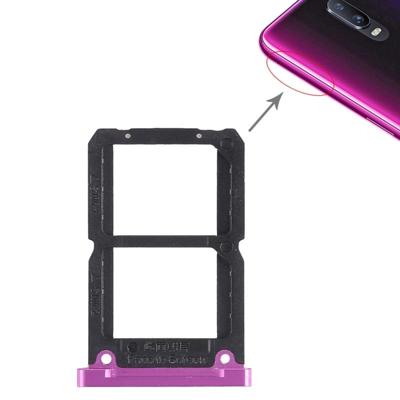 2 x SIM-kaart lade voor OPPO R17 (paars)