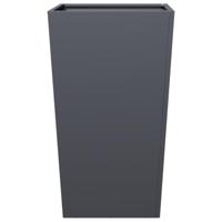 Plantenbak 45x45x75 cm staal antracietkleurig - thumbnail