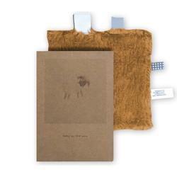 Snoozebaby Giftset Knuffeldoekje & Geboortekaartje - Toffee