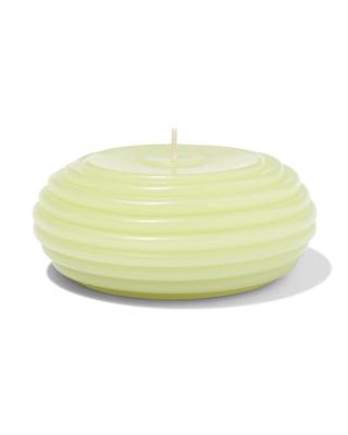 HEMA Vormkaars ⌀10x4.5cm ribbel lichtgroen (lichtgroen)
