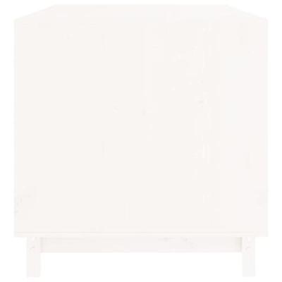VidaXL Hondenhok 100x70x72 cm massief grenenhout wit VidaXL Hondenhok 100x70x72 cm massief grenenhout wit