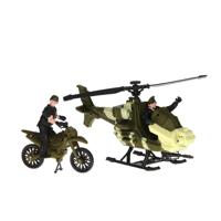 Johntoy army forces speelset helikopter en motor - thumbnail