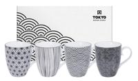 Mokkenset Nippon Black - Tokyo Design Studio - 380ml - 4-delig - thumbnail