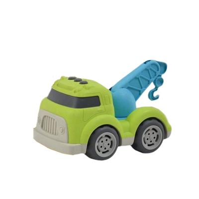 Bioplastic Sleepwagen 18 cm Blauw/Groen Bioplastic Sleepwagen 18 cm Blauw/Groen