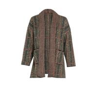 Paprika geruit vest camel/zwart/rood - thumbnail