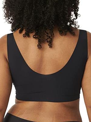 Zero Feel Top met vulling - naadloze bh zonder sluiting - Comfort bh - M - Zwart - M