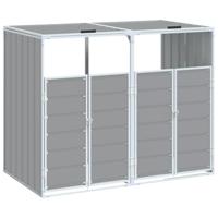 Containerberging voor 2 containers 144x81x113 cm staal grijs - thumbnail