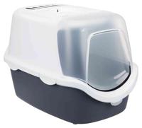 TRIXIE KATTENBAK VICO OPEN TOP MET KAP BLAUW GRIJS / WIT 56X40X40 CM - thumbnail