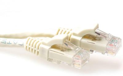 ACT IB3203 U/UTP CAT6A Patchkabel | Snagless | RJ45 Connectoren | Ivoor | 3 meter