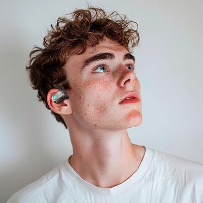 Edifier Hecate by AIR2 Open Ear Stereo Gaming Oordopjes met geïntegreerde ruisonderdrukkende microfoon en RGB-effecten, zwart