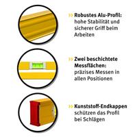 Stabila Type 80 AS-2 19170 Metalen waterpas 60 cm - thumbnail