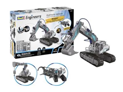 Revell Engineers Hydraulic Excavator 3in1 - Bouwen, verkennen, ontdekken Revell Engineers Hydraulic Excavator 3in1 - Bouwen, verkennen, ontdekken