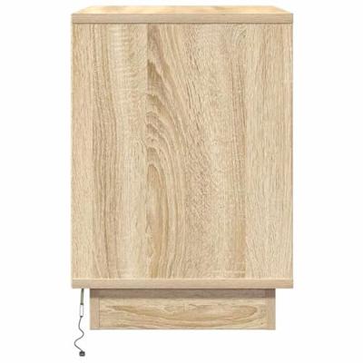 Nachtkastje 2 pcs Sonoma eiken 50 x 34.5 x 50 cm. Bewerkt hout
