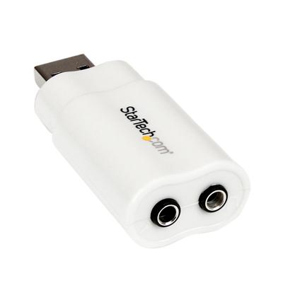 Externe Geluidskaart USB Startech ICUSBAUDIO Wit
