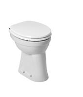 Toiletpot Wiesbaden Staand verhoogd +6 AO Wit (exclusief zitting) - thumbnail