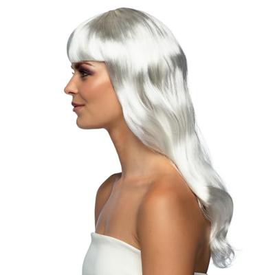 Pruik chique wit