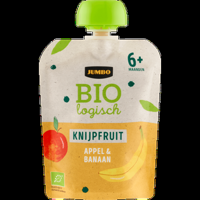 Jumbo Biologisch Knijpfruit Appel & Banaan 6+ Maanden 90 g - thumbnail