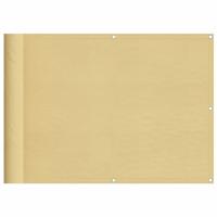 Balkonscherm 75x300 cm 100% oxford polyester zandkleurig - thumbnail