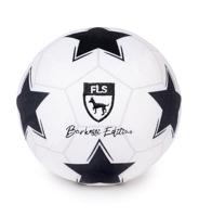 Fuzzyard Sportbal speelgoed voor middelgrote rashonden - zachte pluche indoor sportbal met pieper en machinewasbaar (voetbalbal) - thumbnail