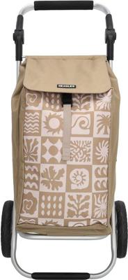 Beagles alberic shopping trolley-Taupe check pattern