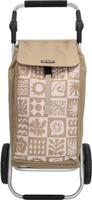 Beagles alberic shopping trolley-Taupe check pattern - thumbnail