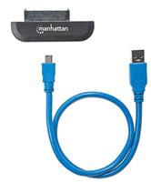 Manhattan USB, SATA Adapter [1x USB 3.2 Gen 1 stekker A (USB 3.0) - 1x SATA-combi-stekker 15+7-polig] Adapter - thumbnail