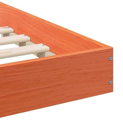 Bedframe Wasbruin 100 x 220 cm Massief grenenhout