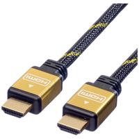 ROLINE GOLD HDMI HighSpeed Kabel met Ethernet, M-M, 1,5 m - thumbnail