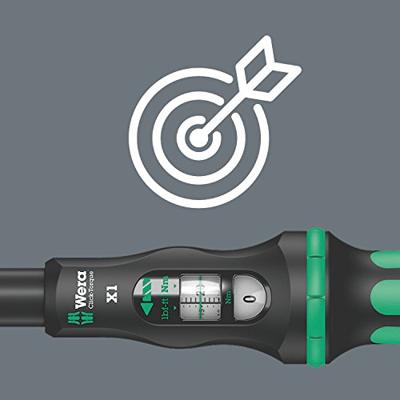 Wera Click-Torque X 1 draaimomentsleutel voor insteekgereedschappen, 9 x 12 mm, 2.55 - 25 Nm - 1 stuk(s) - 05075651001 - thumbnail