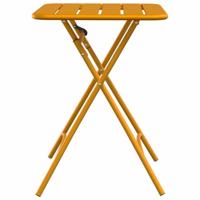 Bistrotafel Mosterdgeel 55 x 55 x 72,5 cm Poedercoating staal - thumbnail