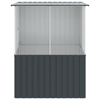 Vogelkooi Antraciet 165 x 165 x 200 cm Gegalvaniseerd staal