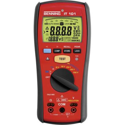 Benning Isolatie-/weerstandsmeter | 0,1-600 V AC/DC V | 50 kohm-20 Gohm | 1 stuk - 044033 044033