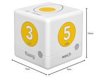 TFA Dostmann Cube Timer Ei Kookwekker Wit, Geel Digitaal - thumbnail