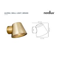 Buitenlamp messing downlighter &apos;Aleria&apos; GU10 - thumbnail