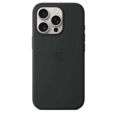 Apple Silicone MagSafe Hoesje iPhone 16 Pro Zwart
