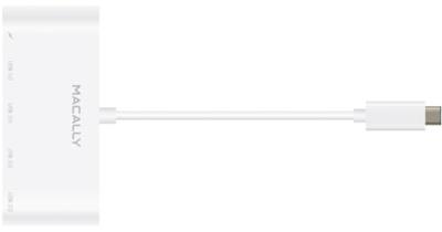 Macally UC3HUB4C 3.1 USB-C naar 4-poorts USB-A hub met 1 USB-C laadpoort