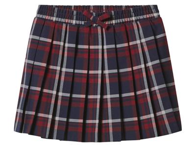 lupilu Kinder rok met plooien (Ruit/rood/marineblauw, 98/104) lupilu Kinder rok met plooien (Ruit/rood/marineblauw, 98/104)