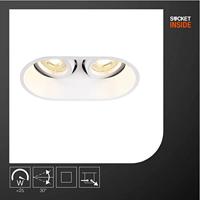 SLV 1006122 HORN LED-inbouwlamp GU10 25 W Wit - thumbnail