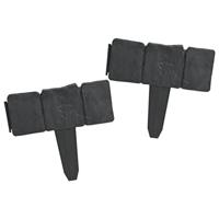 VidaXL Gazonranden 41 st steen-look 10 m kunststof - thumbnail