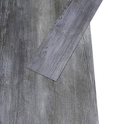 VidaXL Vloerplanken zelfklevend 4,46 m² 3 mm pvc glanzend grijs - thumbnail