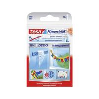 tesa POWERSTRIPS® Dubbelzijdig plakband Transparant Inhoud: 16 stuk(s) - thumbnail