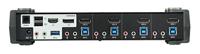 ATEN CS1924M KVM-switch 4 poorten DisplayPort, HDMI Muis, Toetsenbord, USB 4096 x 2160 Pixel - thumbnail