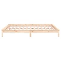 Bedframe LED massief hout 150x200 cm - thumbnail