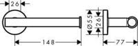 Hansgrohe Logis Universal toiletrolhouder chroom - thumbnail