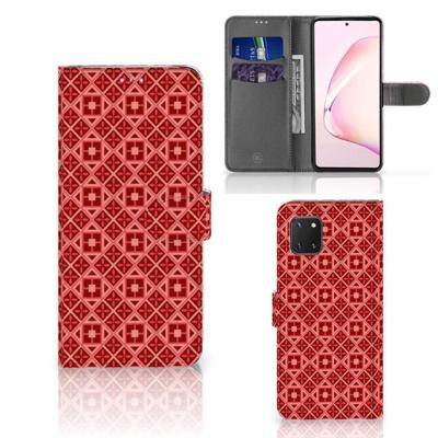 Samsung Note 10 Lite | Telefoon Hoesje | Batik Rood Samsung Note 10 Lite | Telefoon Hoesje | Batik Rood