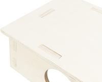 TRIXIE KNAAGDIERHUIS 2 KAMERS ONBEHANDELD HOUT NATUREL 25X25X12 CM - thumbnail