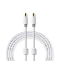 Coaxkabel 100 dB | IEC (coax) male - IEC (coax) female | 5,0 m | Wit - thumbnail