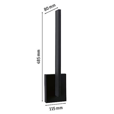 Paulmann Levka 94786 LED-buitenlamp (wand) LED 13.5 W Antraciet