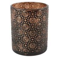 Countryfield theelichthouder hailey l zwart 12.5 cm | 12 stuks - thumbnail