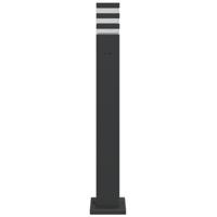 VidaXL Buitenvloerlampen 3 st met stopcontact 80 cm aluminium zwart - thumbnail